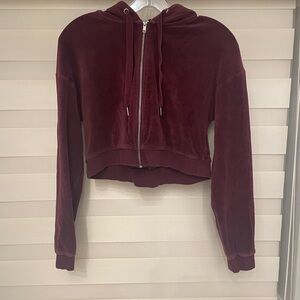 Divided Maroon Bomber Jacket